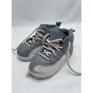 Nike Air Jordan 12 Retro Stealth White/Grey Sneakers‎ 850000-015 Toddler sz 8C